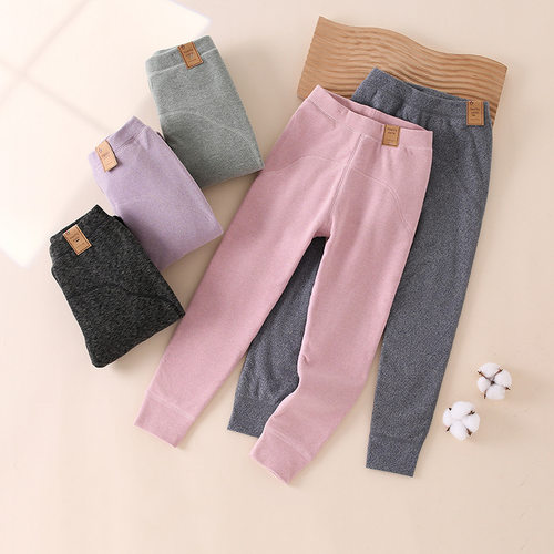 【羊毛蚕丝加护膝】儿童冬季三层夹棉保暖裤棉裤校服神器120-150