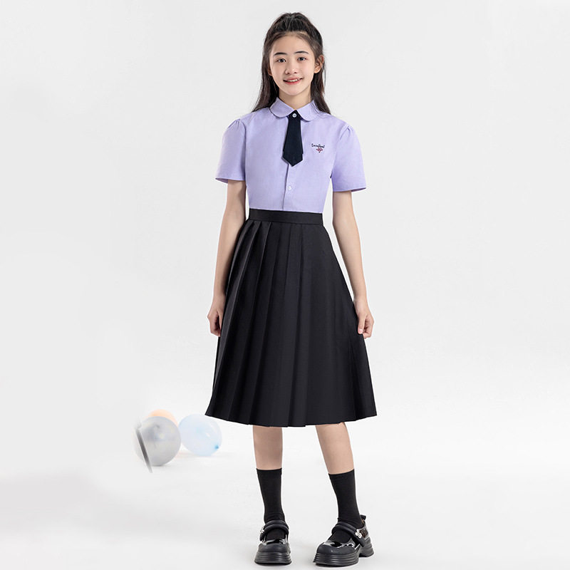 毕业季班服套装初高中生学院风校服中小学生合唱团比赛服演出长裙