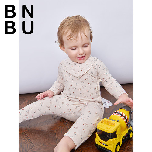 BNBU系带长袖连体服家居服
