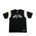 Black Spurs Embroidered Patchwork Sleeve T-Shirt