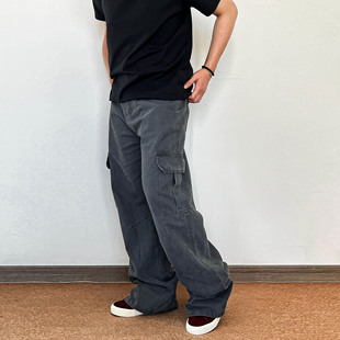 伐木工男女长裤 垂感直筒休闲裤 巴恩风大口袋工装 SLOWBAND美式
