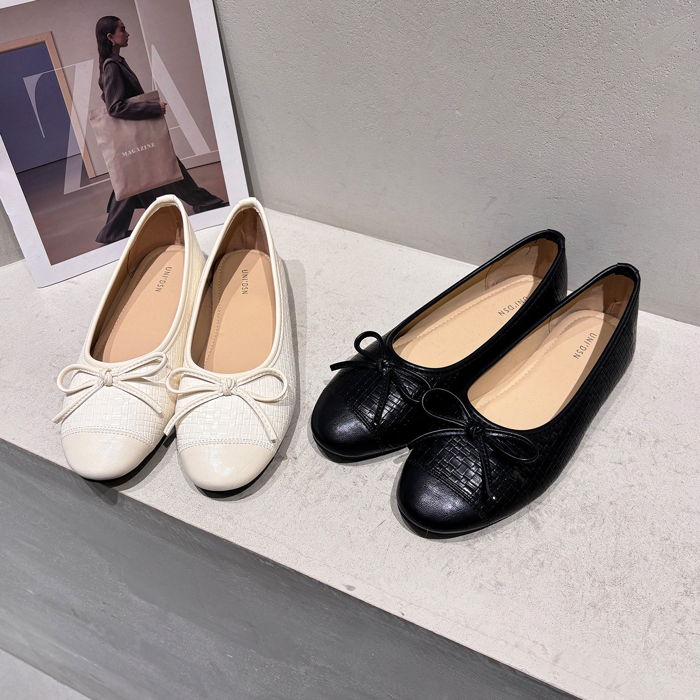 法式蝴蝶结芭蕾舞鞋女平底真皮软底百搭单鞋舒适一脚蹬,女鞋,时尚芭蕾鞋,淘宝优惠券,粉丝福利购,淘宝优惠卷