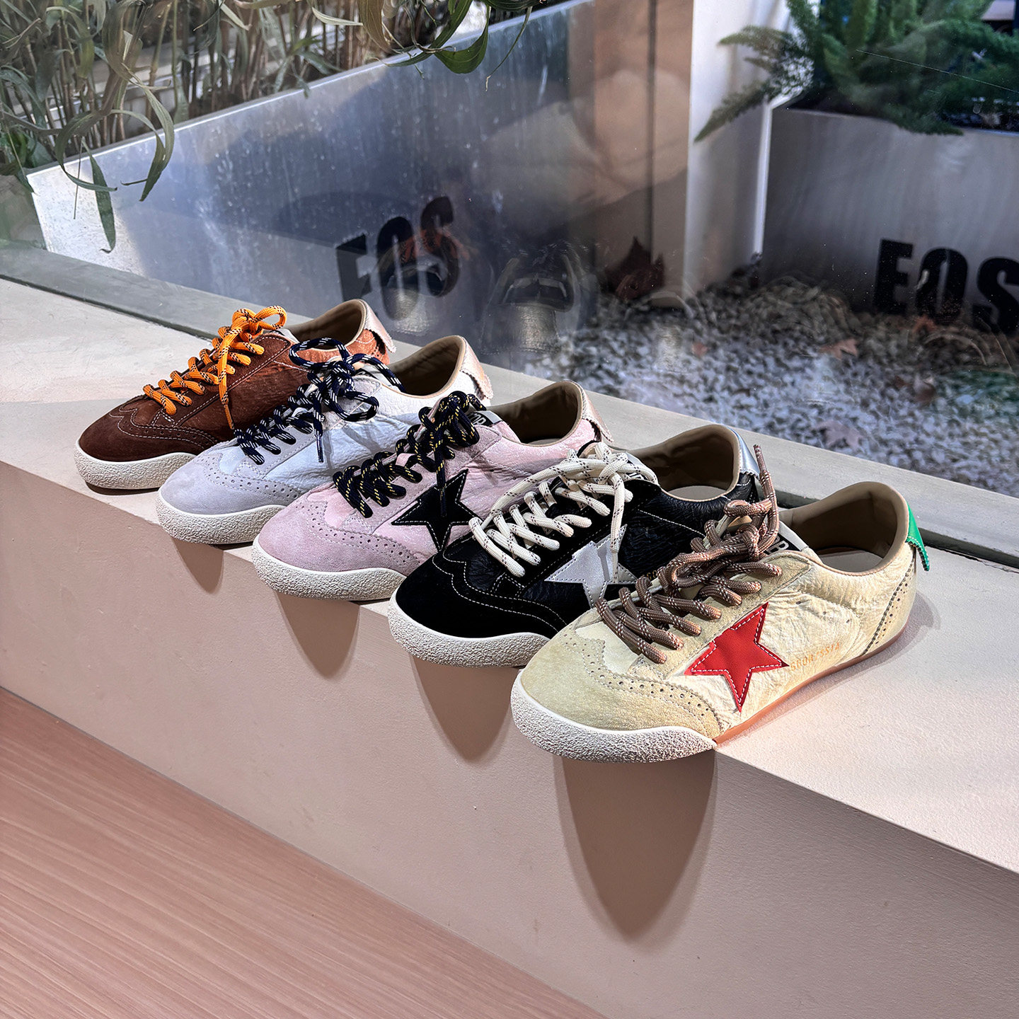 EOS复古风磨砂皮德训鞋女春季休闲系带板鞋平底鞋,女鞋,德训鞋,淘宝优惠券,粉丝福利购,淘宝优惠卷