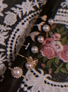 【格物】淡水ak珍珠戒指人鱼姬简约镀14k金戒指