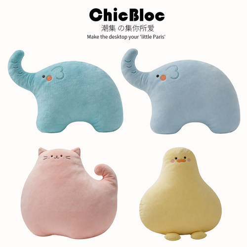 chicbloc潮集可爱卡通异形凉感抱枕睡枕客厅卧室车载办公室靠垫