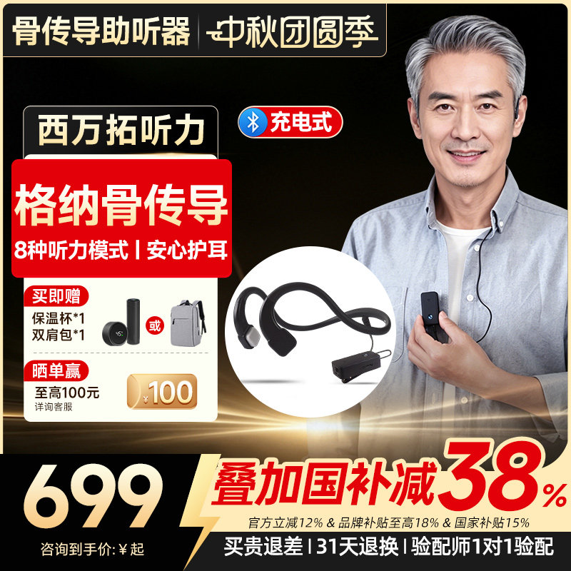 西万拓旗下不入耳的骨传导助听器图片