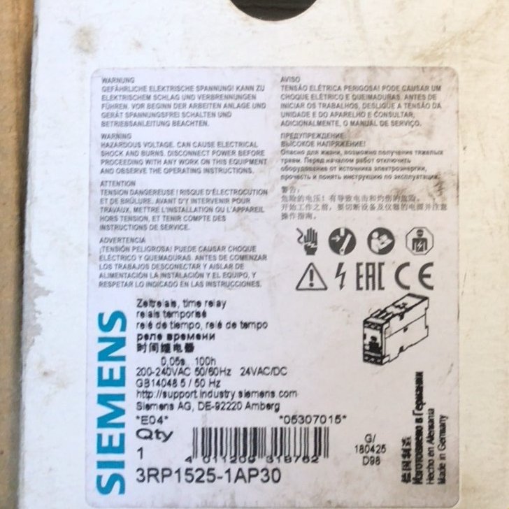 西门子时间继电器3RP1525-1AP30 联系议价 原装正