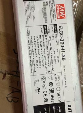 明纬ELGC-300-H-AB驱动电源 输出29-58V 3