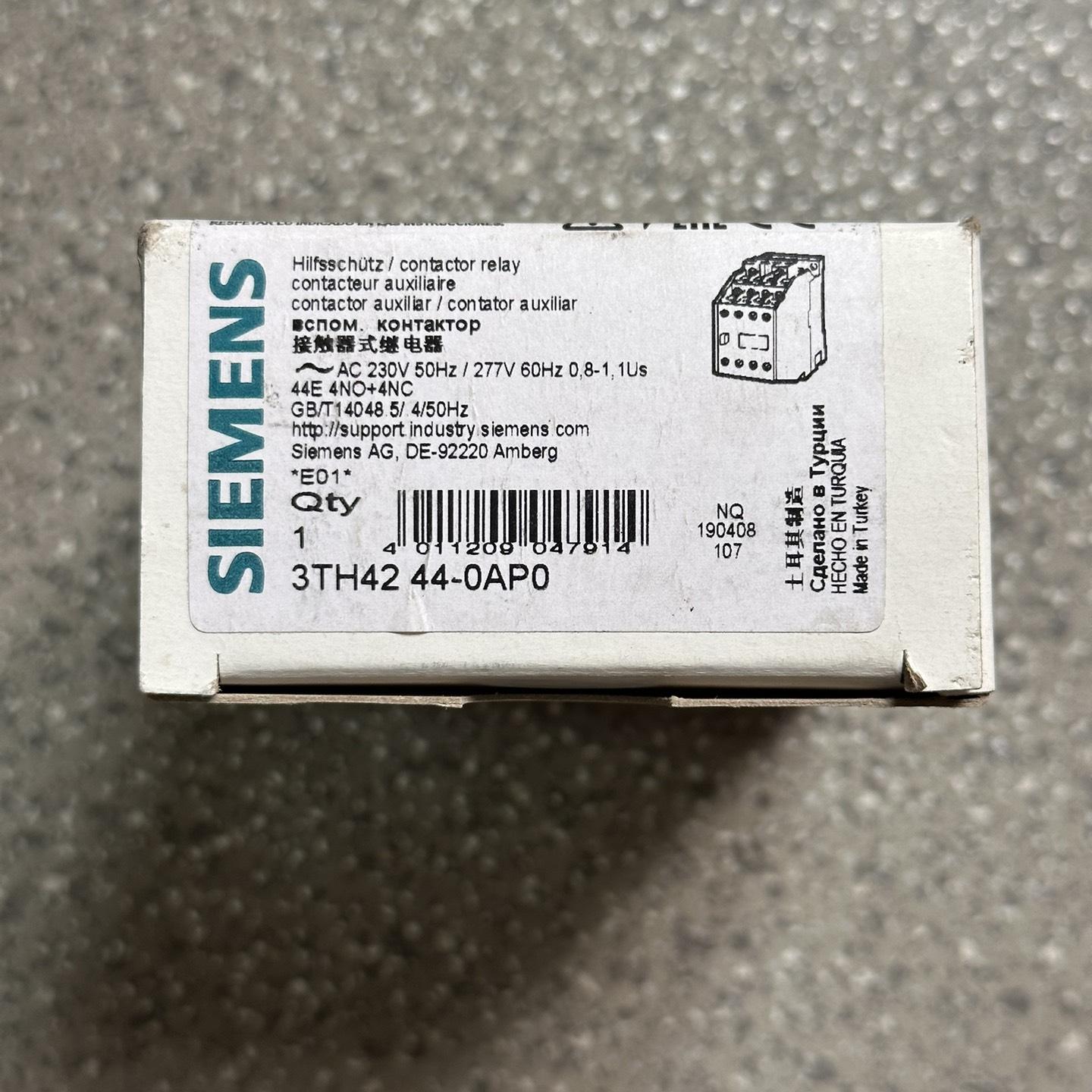 3TH42 44-0ap0西门子接触器式继电器