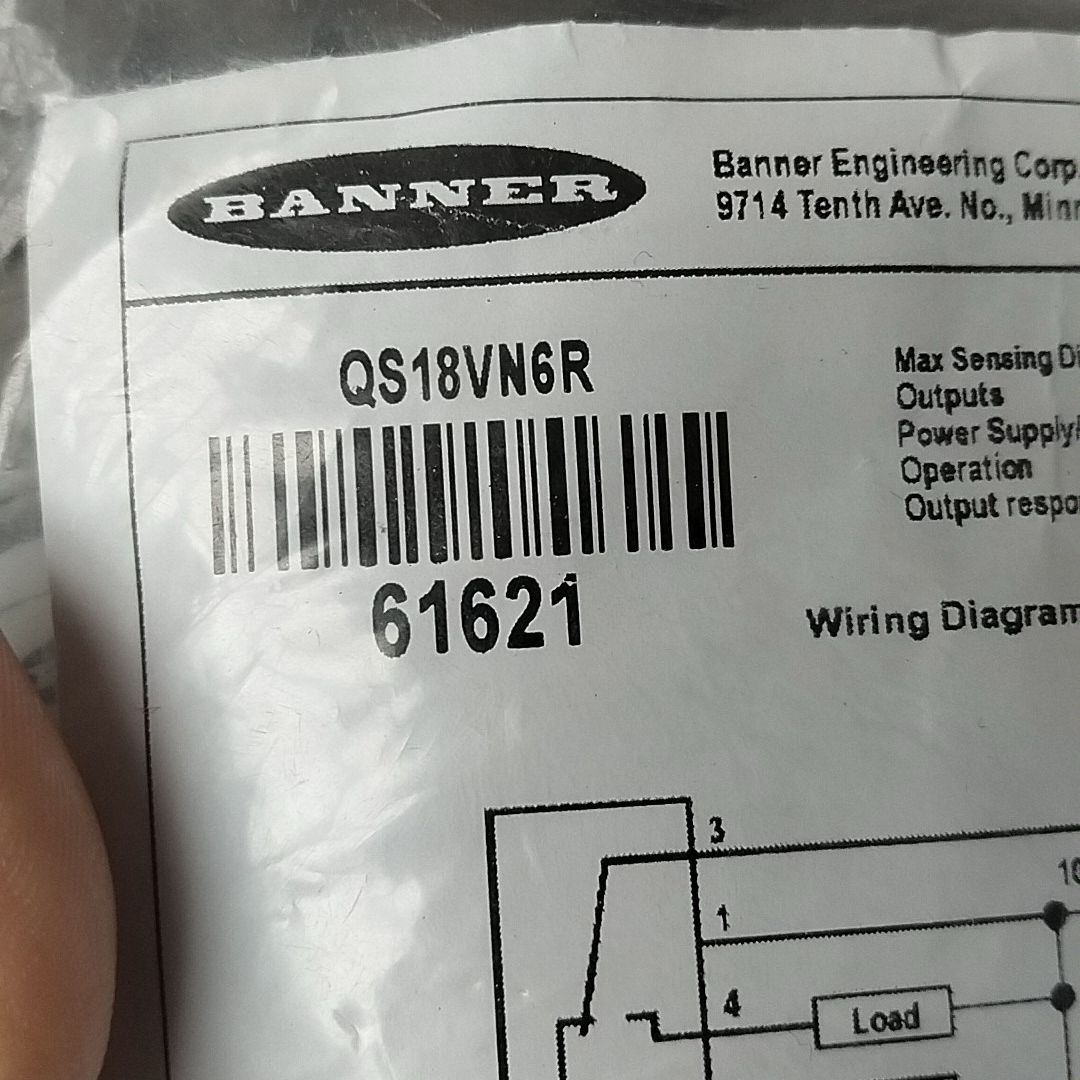 美国邦纳传感器 QS18VN6R