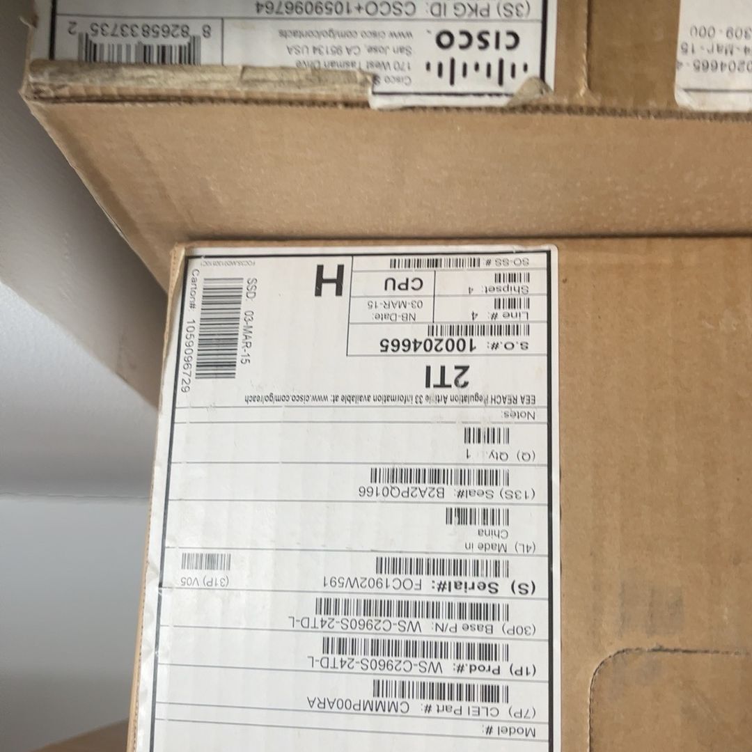 WS-C2960S-24TD-L全新行货没开封 有8台