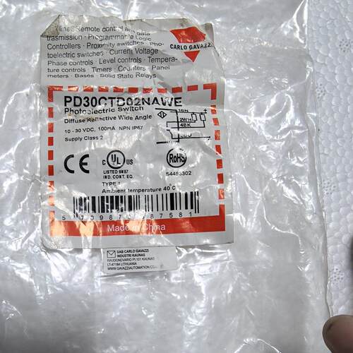 佳乐光电开关PD30CTD02NAWE传感器带8