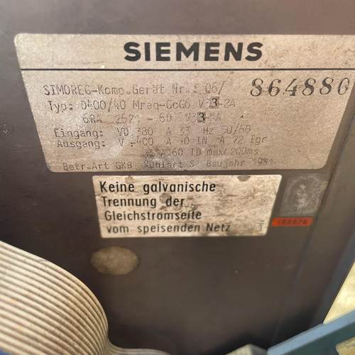 SIMOREG D500/0 Mreq-GeG6 V3