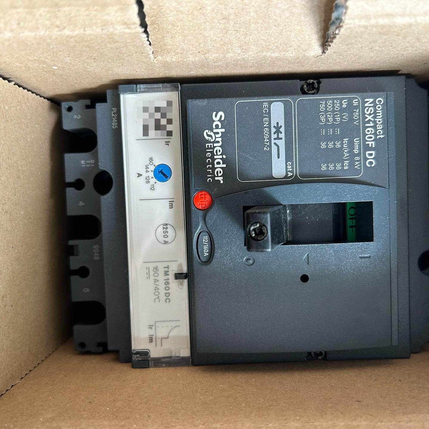 施耐德NSX160F DC 直流断路器 160A 波兰产全新