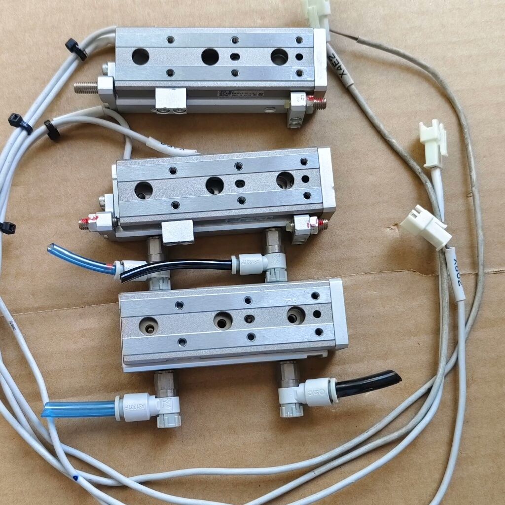 9新拆机SMC滑台气缸：MXQ6-40A/MXQ6-40 实