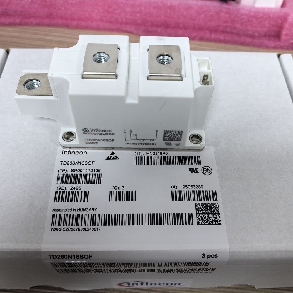 英飞凌TD280N16SOF可控硅模块  实物拍摄。图片