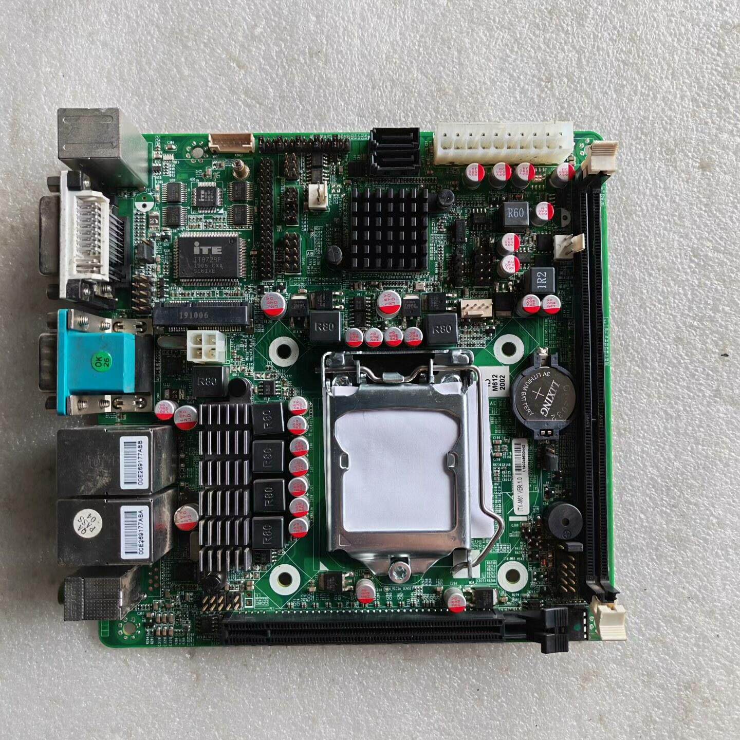 ITX-m61 双网口小主板   17X17支持1155针2