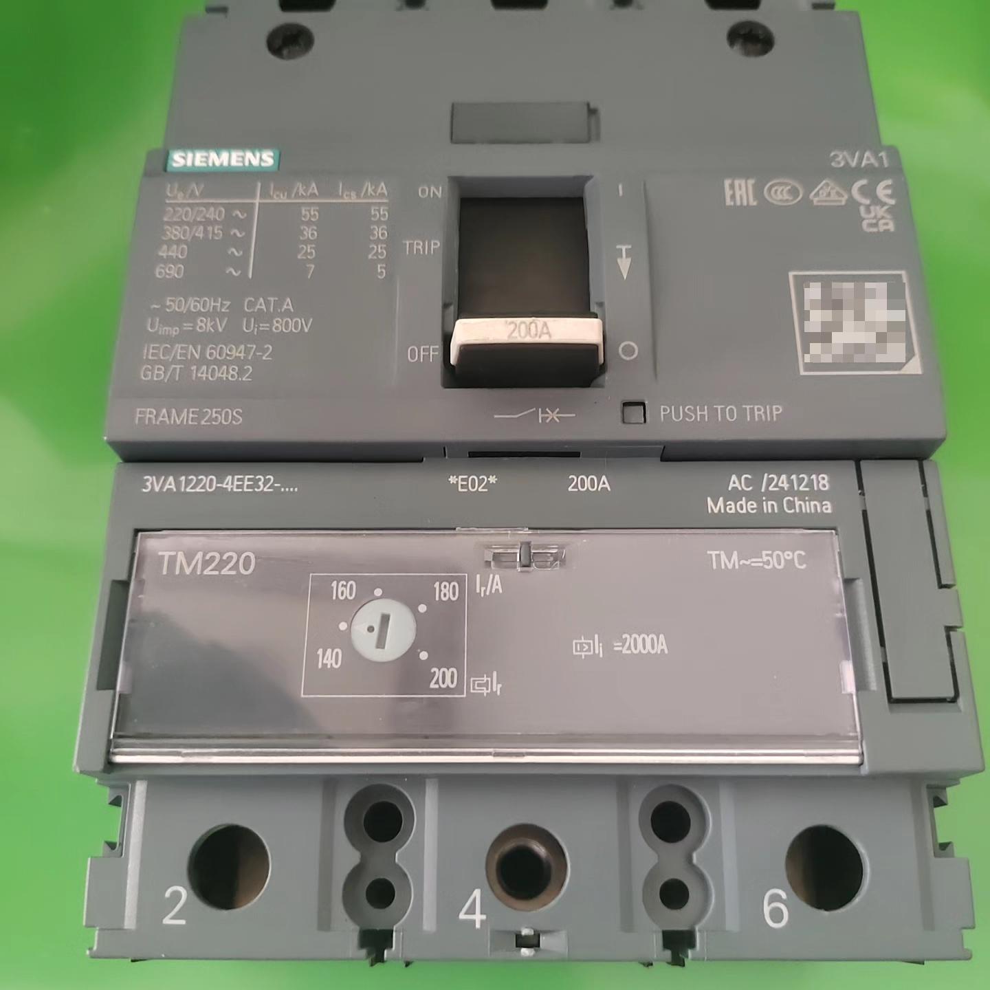 西门子断路器 3VA1220-4EE32-0AA0