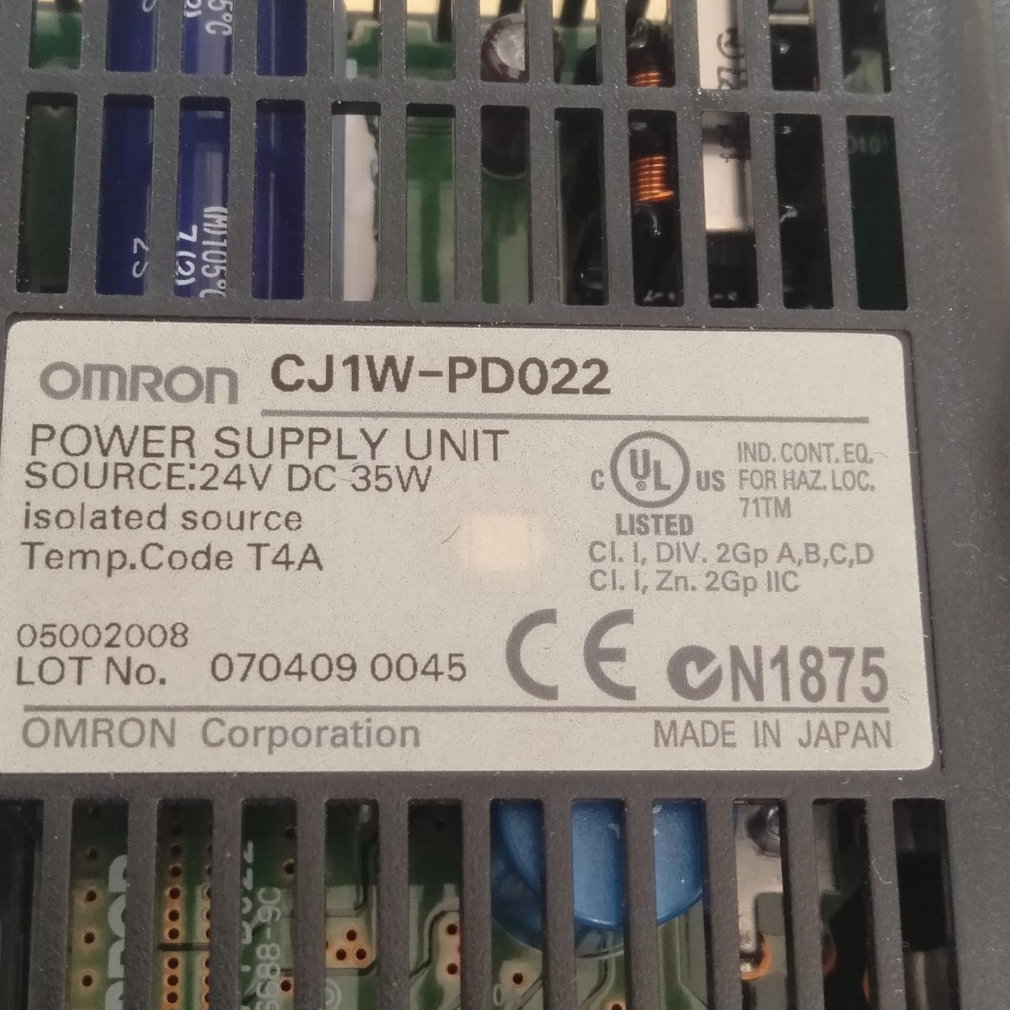 原装Omron 欧姆龙PLC 模块CJ1W- PD 022。