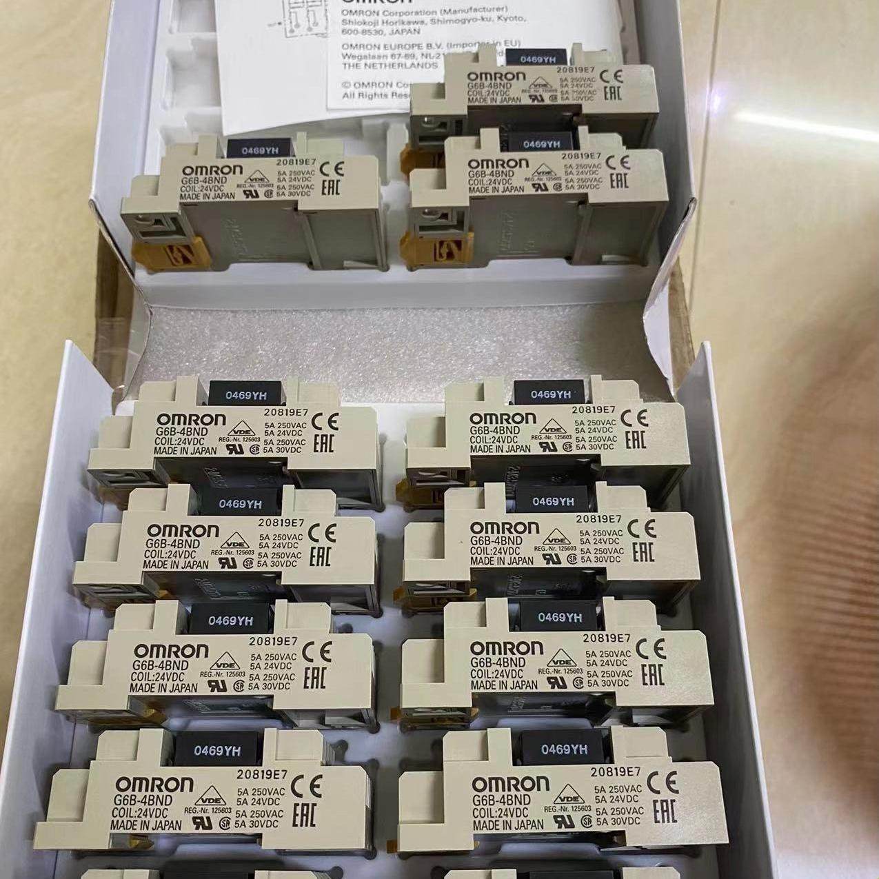 继电器模组G6B-4BND 24V 年份新 单
