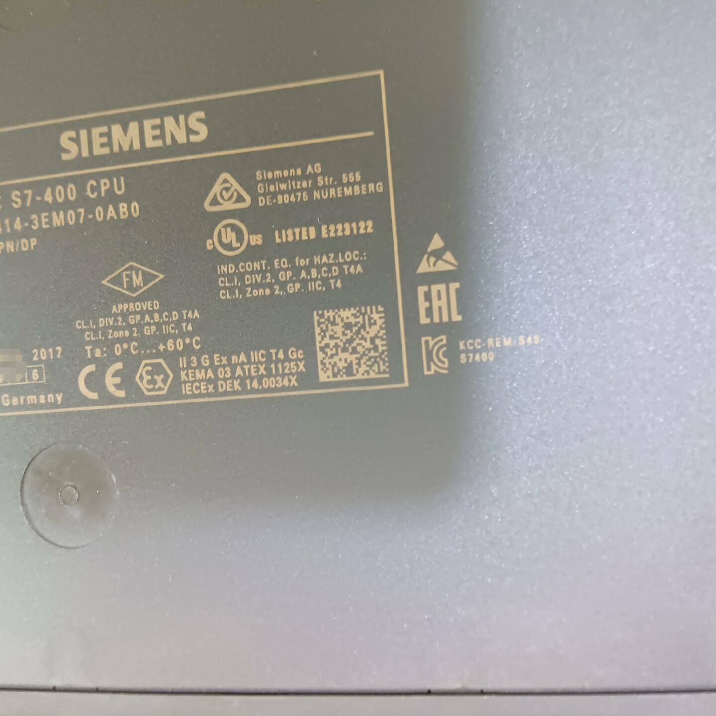 6ES7414-3EM07-0AB0充新裸机 功能包好无损