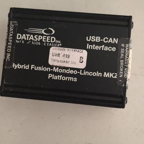 Dataspeed USB-CAN接口模块 适用林肯MKZ、