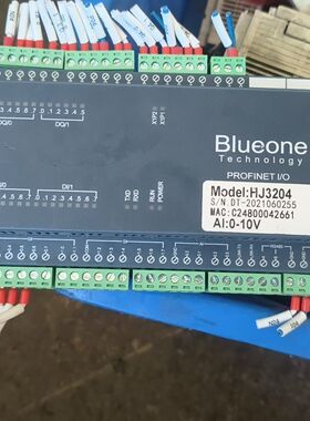 远程IO模块HJ3204 拆机 成色如图 功能正常。型号