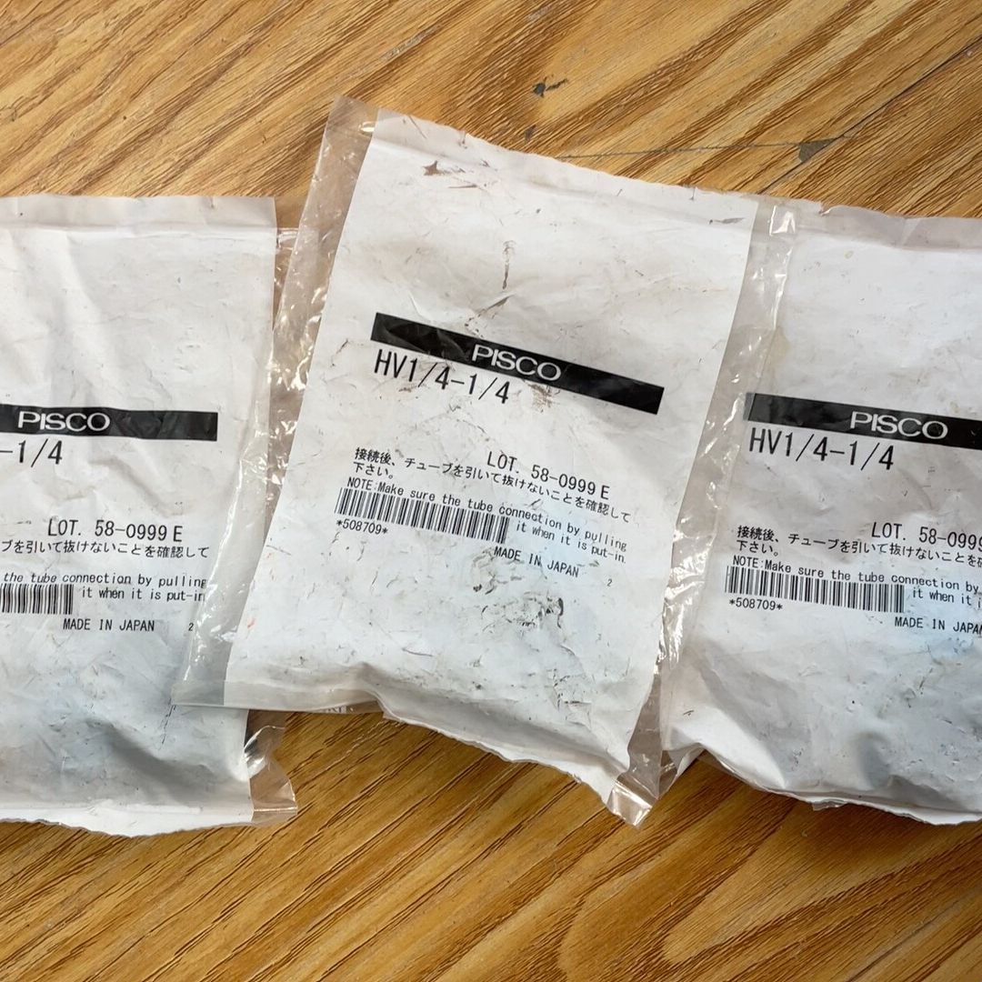 PISCO  HV1/4-1/4流量阀 3pcs