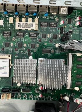 拆机 Mb-7567A工控机D525网络主板 功能全好！
