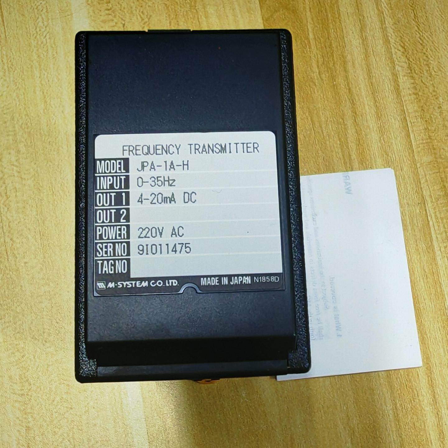 出日本M-SYSTEM JPA-1A-H信号变送器