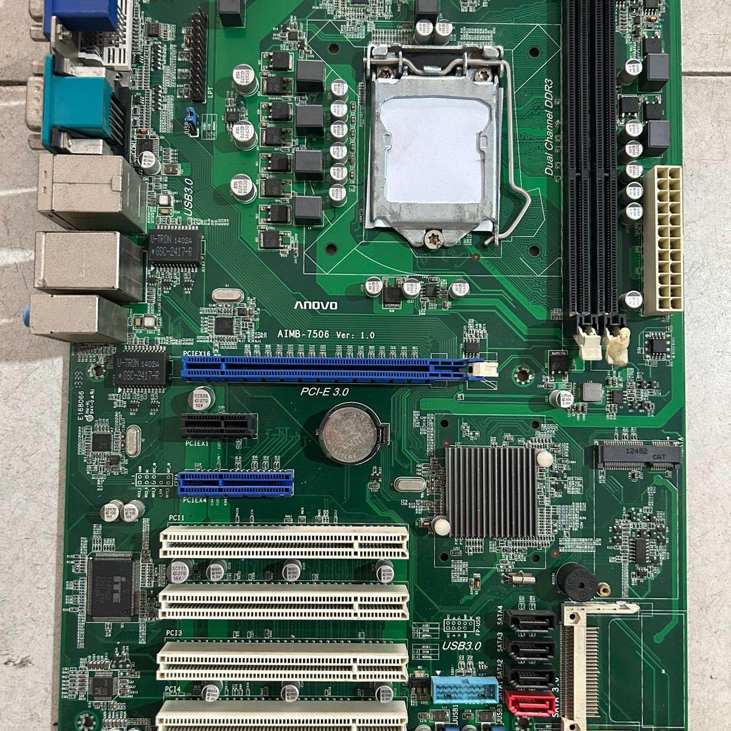 拆机 华北工控机主板 AIMB-7506 Ver:1.0