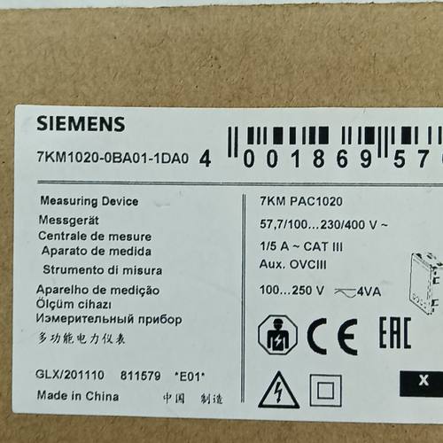 西门子多功能电力表 型号7KM1020-0BA01-1DA0