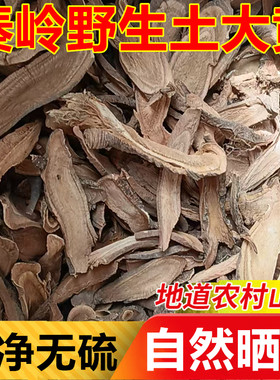 秦岭野生土大黄干货新鲜羊铁叶子根牛耳舌兰黄筋血三七牛西羊蹄根