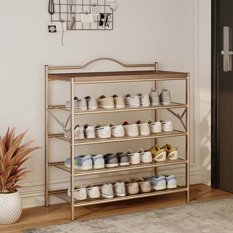 鞋架子家用门口多层折叠鞋架免安装一体式入户门室内好看简易鞋柜,住宅家具,鞋架,淘宝优惠券,粉丝福利购,淘宝优惠卷