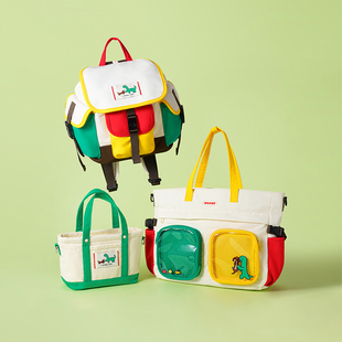 JOGUMAN小恐龙乔古漫单双肩包手提斜挎包好朋狗绿周边九木杂物社