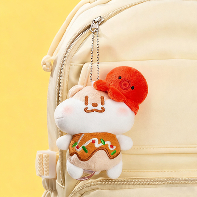 奶茶鼠毛绒挂件章鱼小丸鼠玩偶