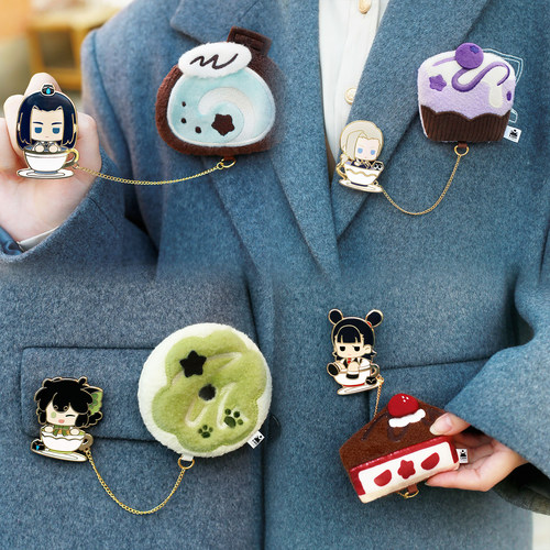 罗小黑战记毛绒徽章歪瓜出品