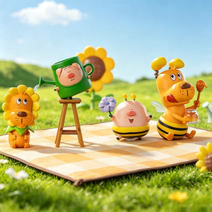 小猪菊苣和屁屁的奇妙日常盲盒公仔手办玩具玩偶潮玩送礼物plzdot