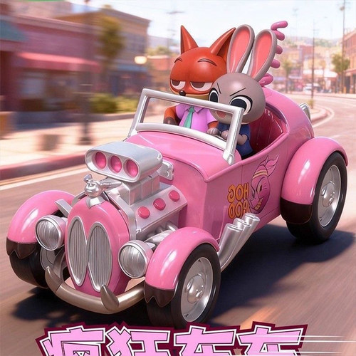 疯狂动物城2车车系列盲盒手办