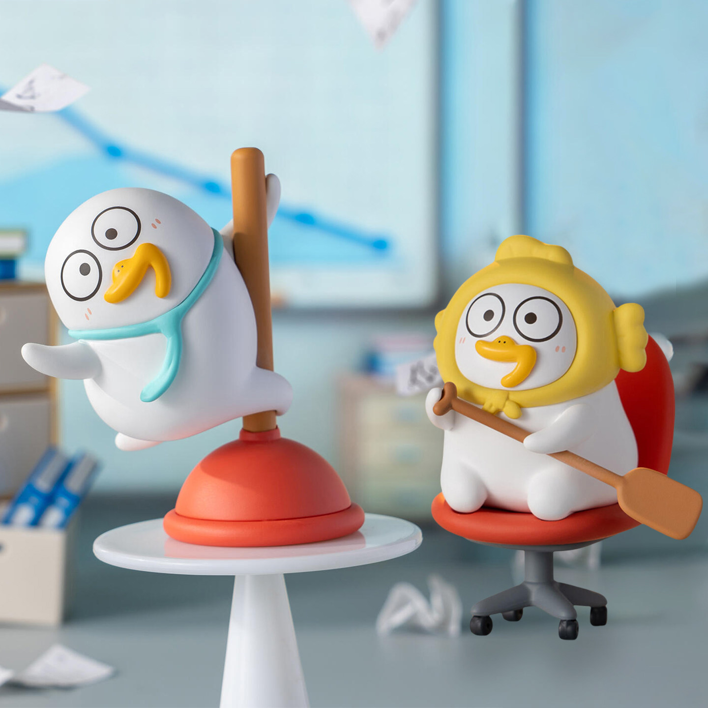 小刘鸭盲盒专业团队迷你公仔周边玩偶摆件手办联名plzdot玩具礼物