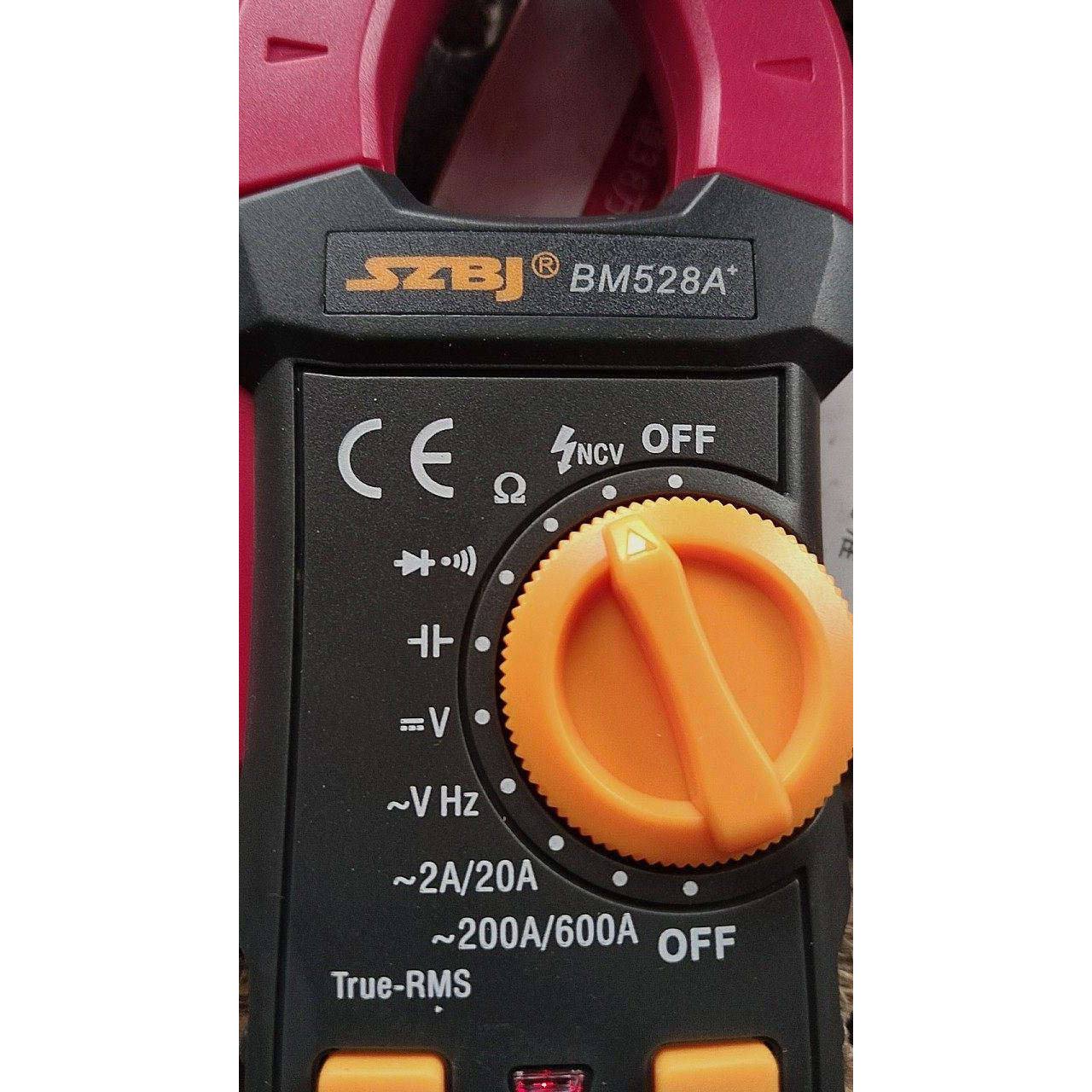 szbj滨江BM528A+数字钳形表万用表 600A数显自动关机钳表