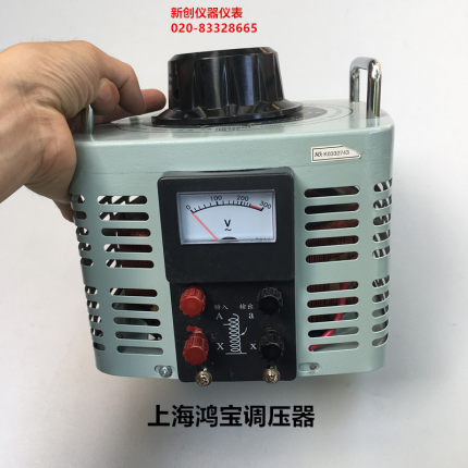 鸿宝500w调压器220v单相全自动家用 可调0V-250V输出小型接触式