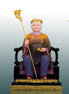 树脂祝福中式黑妈妈神像