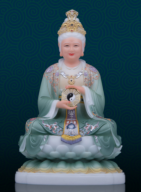 石材保平安中式客厅无生老母神像