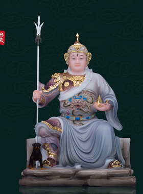 石材保平安客厅二郎神杨戬神像