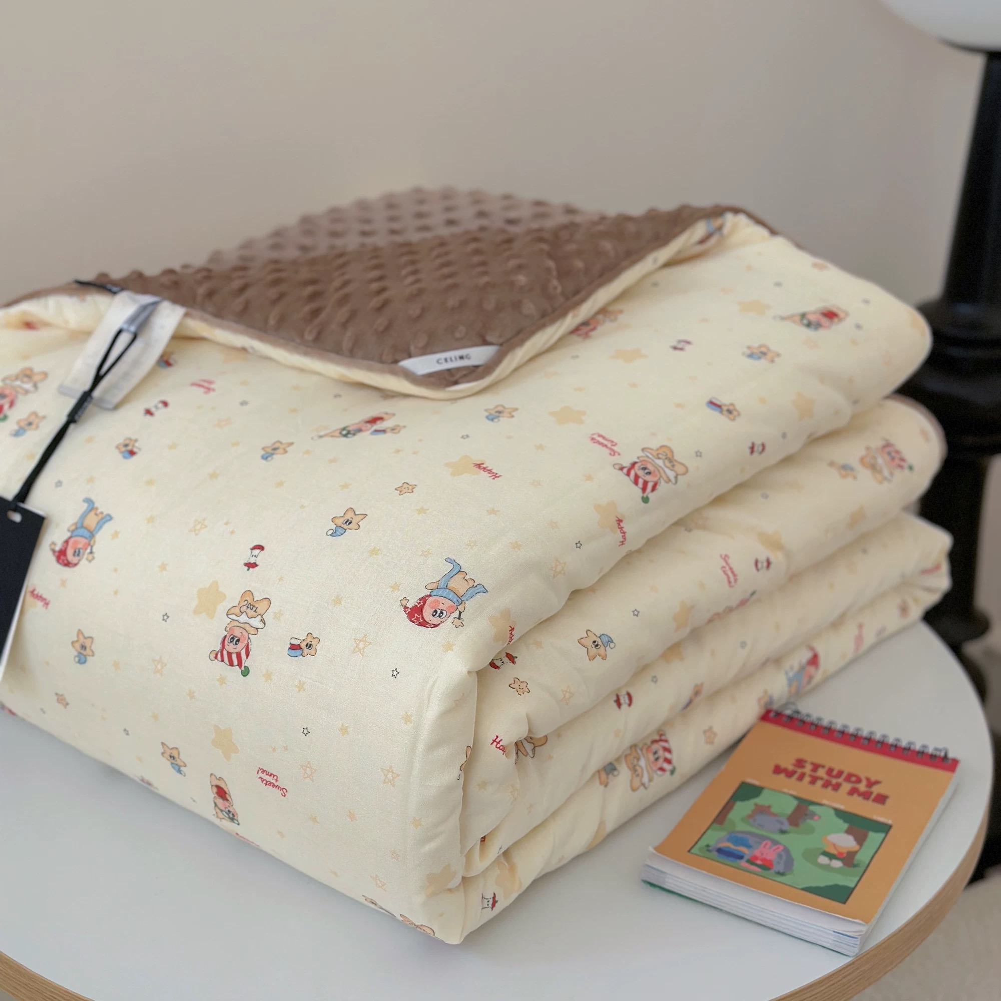 全棉双层纱豆豆被春秋被冬被