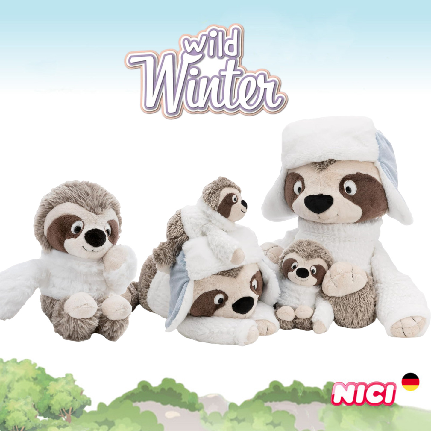 德国NICI冬季新品毛绒玩具玩偶