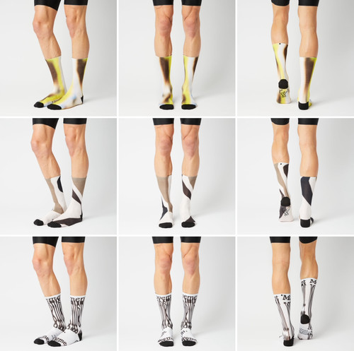 德国捏手指FINGERSCROSSED骑行袜 PRINTED印染系列户外运动袜袜子