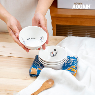 姆明甜品碗 北欧风早餐小碗节食 儿童辅食雪糕水果零食碗创意礼盒