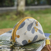 原创设计 小小贝壳包 零钱包 枫外手作 硬币袋 收纳口红包